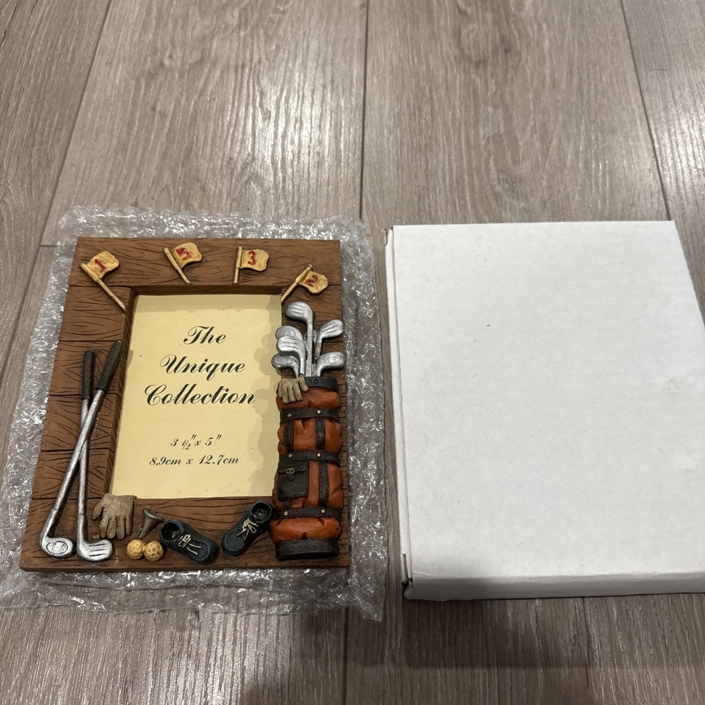 NEW Photo Frame The Unique Collection Memories Golf Clubs 3.5" x 5"‎